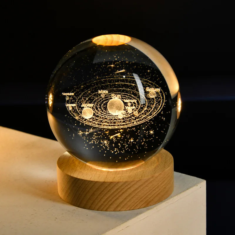 LumiSphere 3D Crystal Night Light