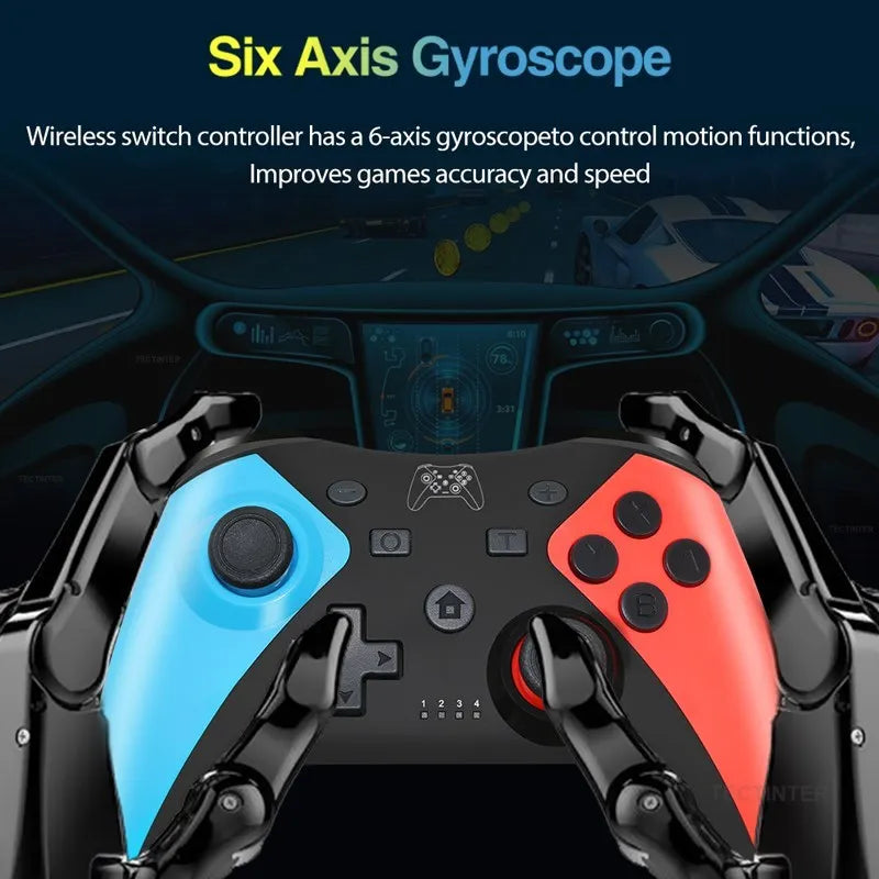 Wireless Bluetooth Controller for Nintendo Switch Pro Gamepad Compatible Switch Pro/Oled/Lite/PC/Android Joystick