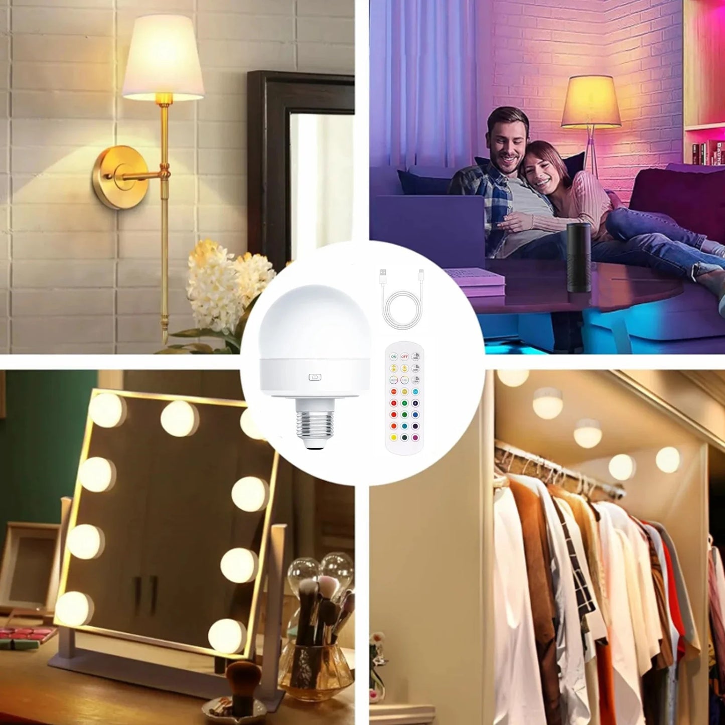 GlowNova Rechargeable LED Bulb