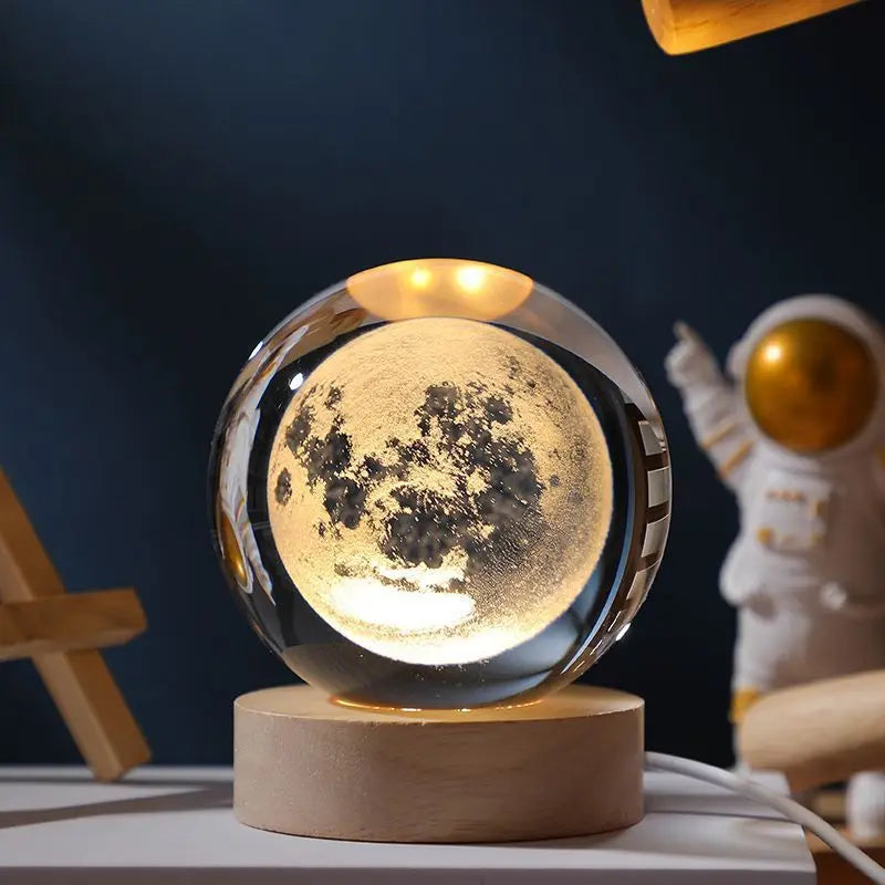 LumiSphere 3D Crystal Night Light