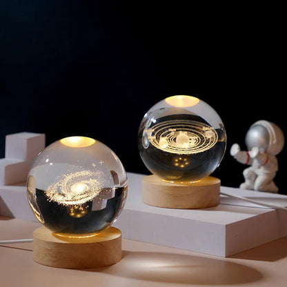 LumiSphere 3D Crystal Night Light