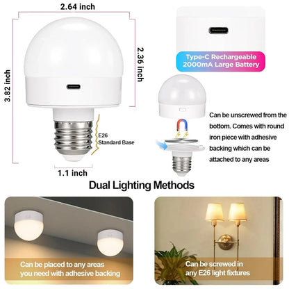 GlowNova Rechargeable LED Bulb